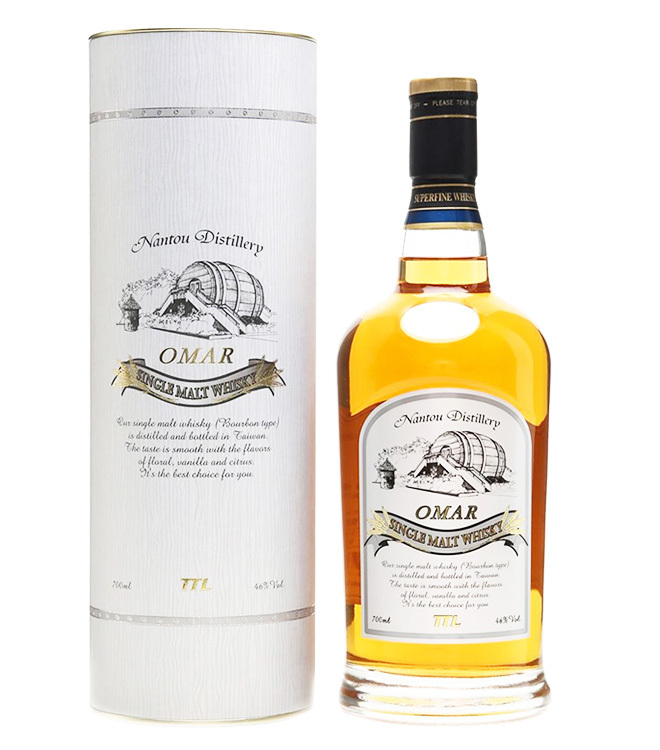 OMAR Bourbon Cask Single Malt Whisky 700mL