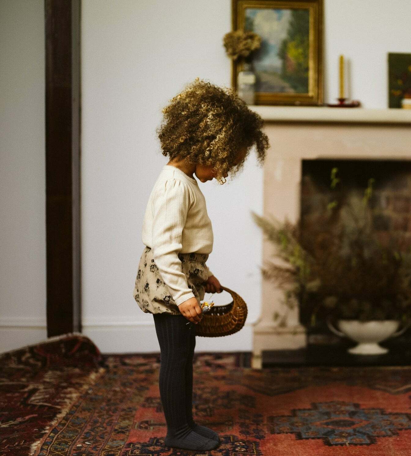 LITTLE COTTON CLOTHES - Poppy Bloomers（Rose Cord Floral）