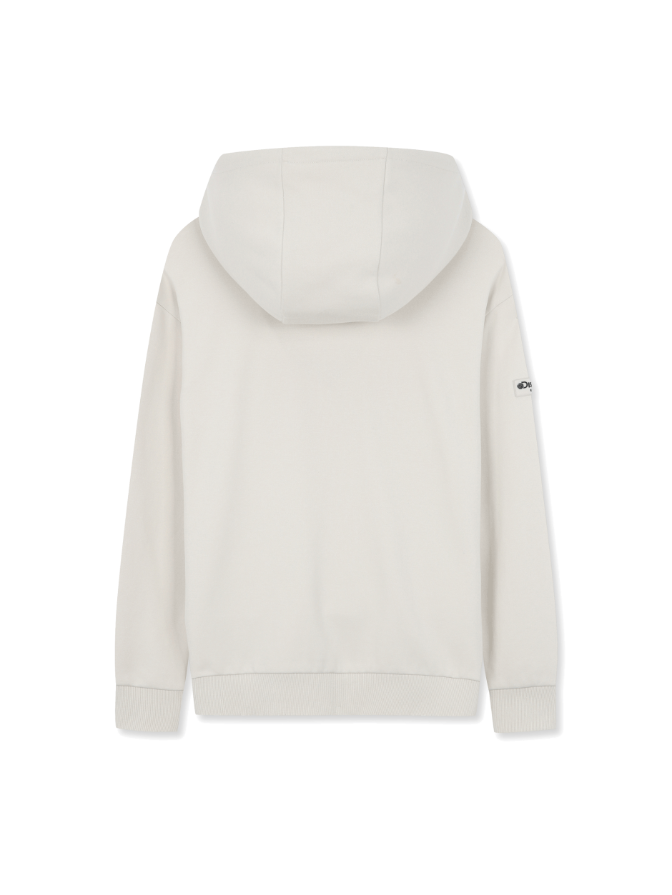 Discovery 大LOGO 塗鴉 長袖 帽T 象牙白 男