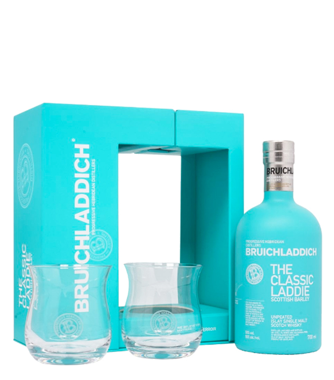 布萊迪 無泥煤蘇格蘭大麥 單一純麥威士忌禮盒 700mL + 2 酒杯