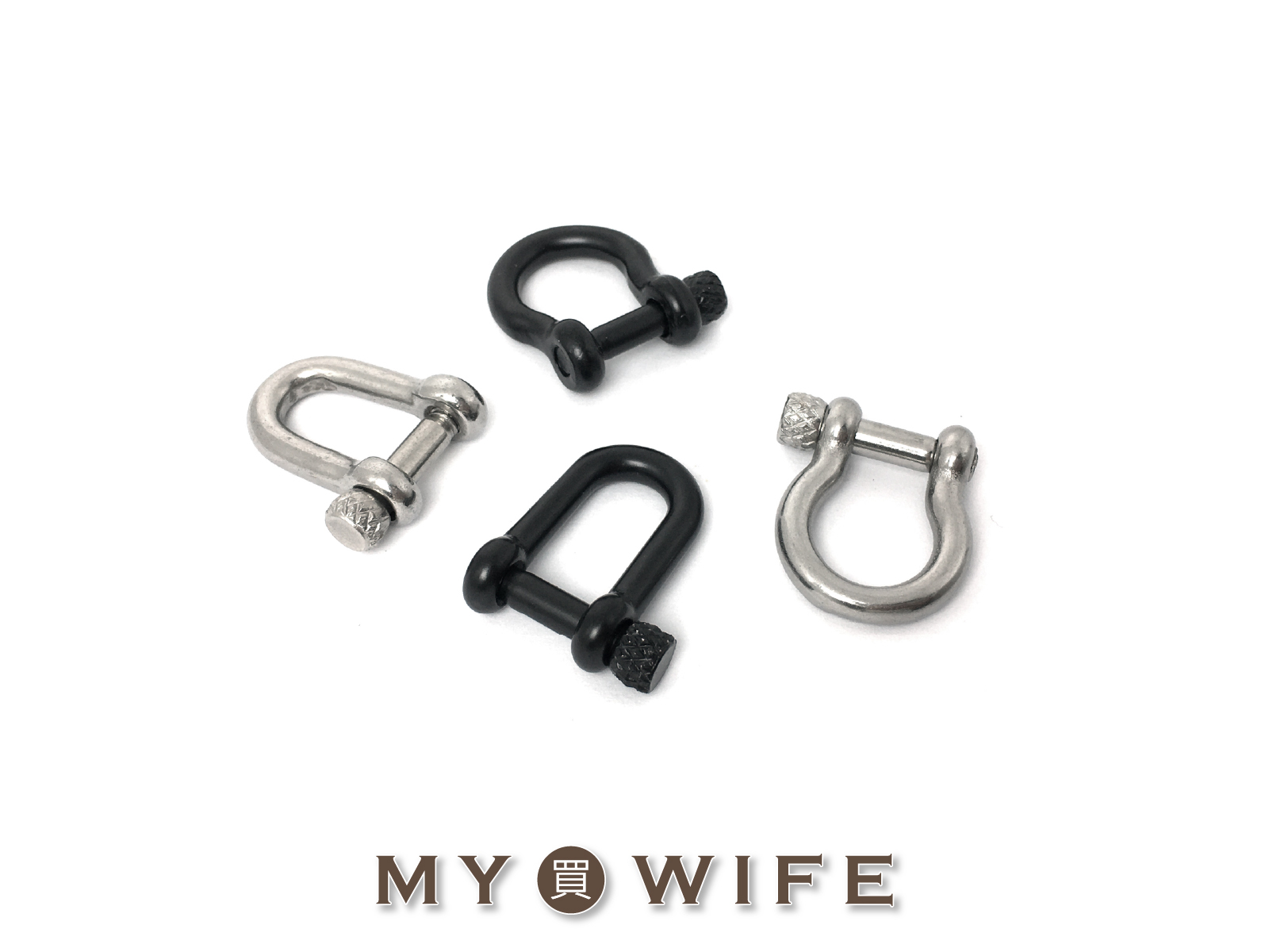 8mm不銹鋼馬蹄環/U型環_馬蹄釦/連接環/弓型環_2色