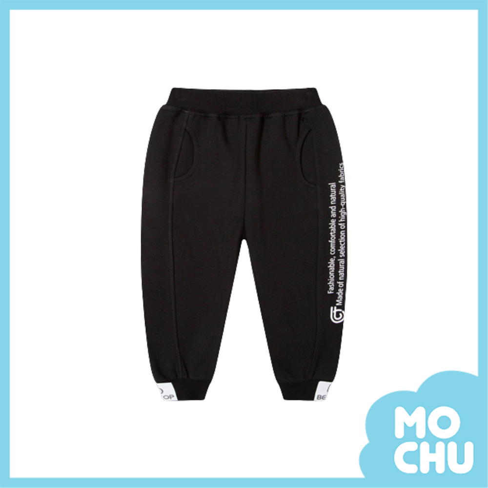 側邊文字條休閒長褲(三色)