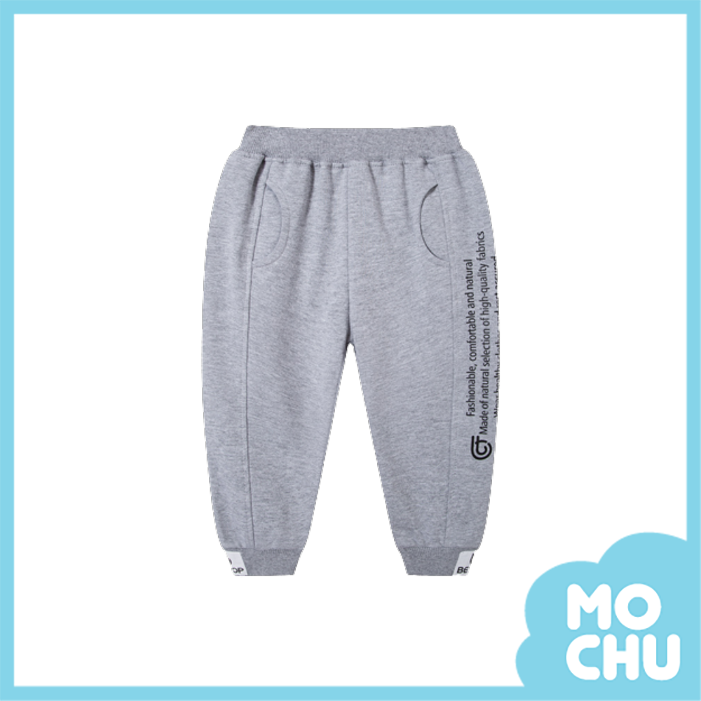 側邊文字條休閒長褲(三色)