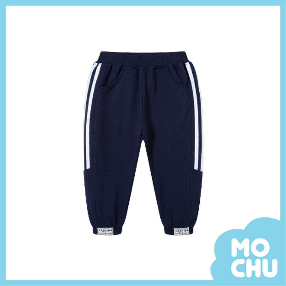 條紋織帶休閒長褲(三色)