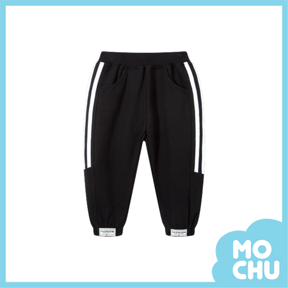 條紋織帶休閒長褲(三色)