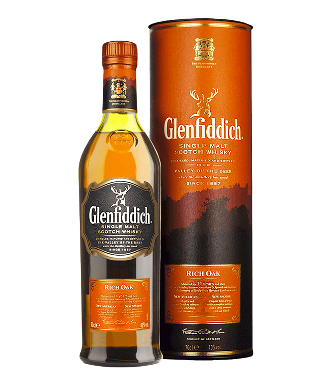 格蘭菲迪 14年 Rich Oak 1887 單一麥芽威士忌 700mL