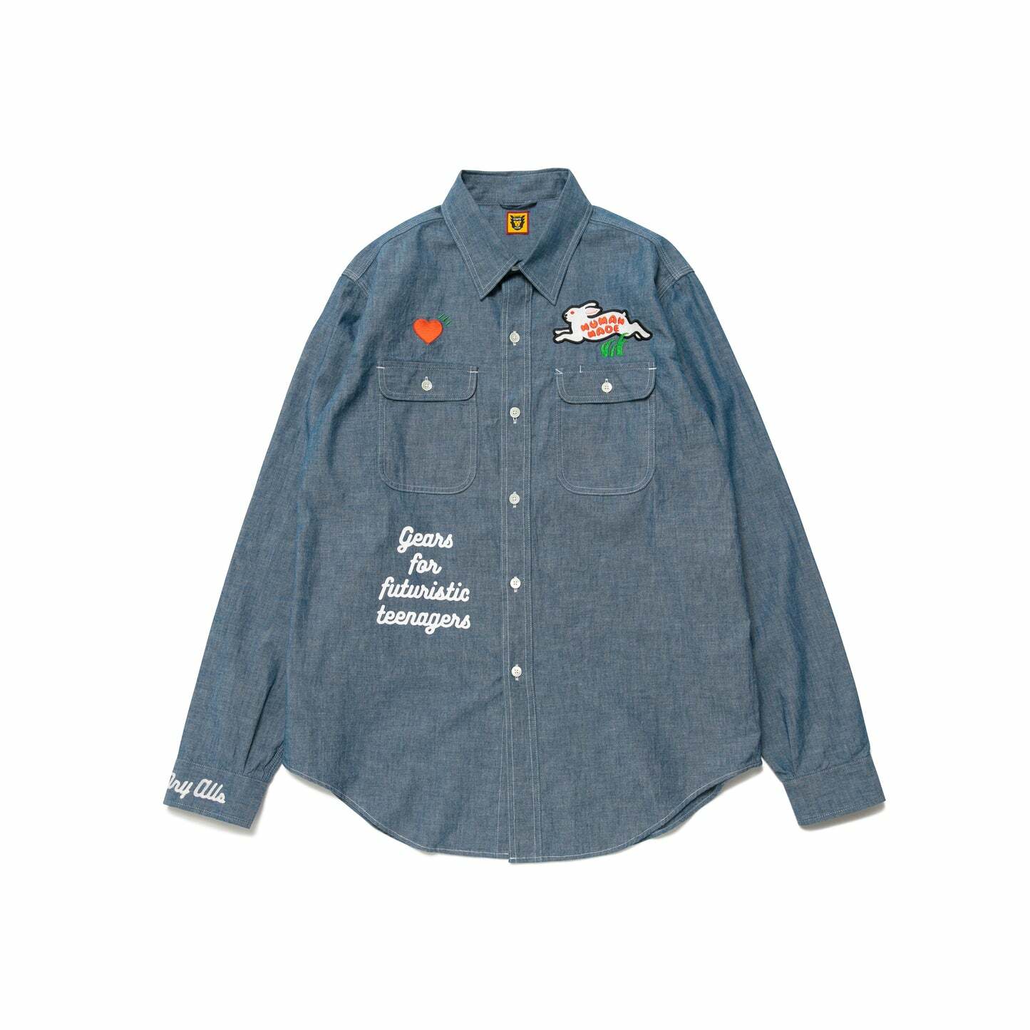 HUMAN MADE CHAMBRAY SHIRT 老虎單寧襯衫- HM24SH001