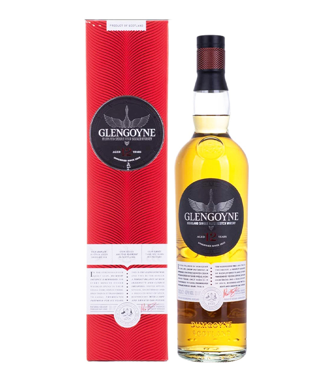 Glengoyne 12 Year Old Single Malt Whisky 700mL