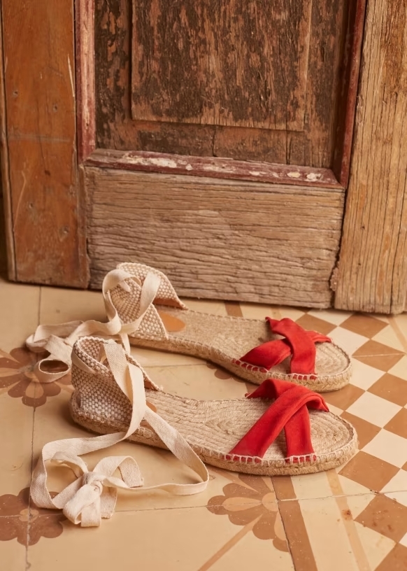 SEZANE LOW ILDA ESPADRILLES Corail Size-40