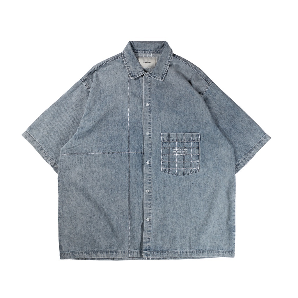 idealism Thread Denim Shirt 繡線牛仔襯衫【ID22013】