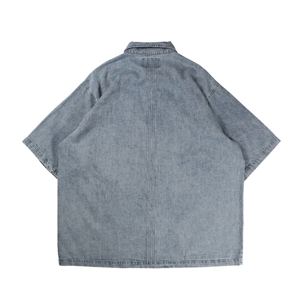 idealism Thread Denim Shirt 繡線牛仔襯衫【ID22013】