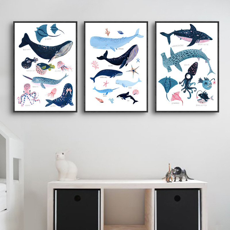 海洋夥伴無框掛畫(福利品)