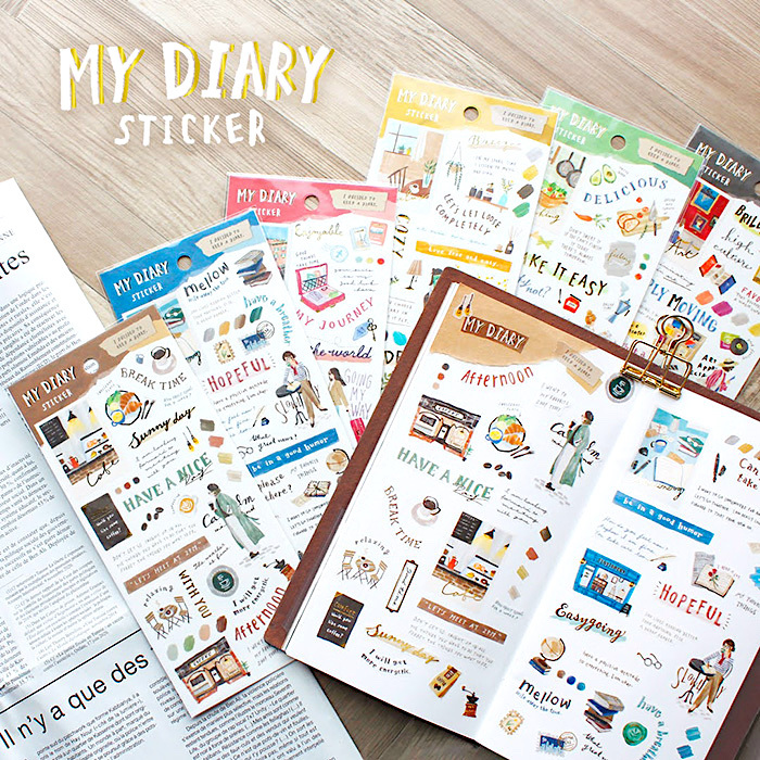Mind Wave Sticker－My Diary Sticker Series (Japanese Stationery Brand)