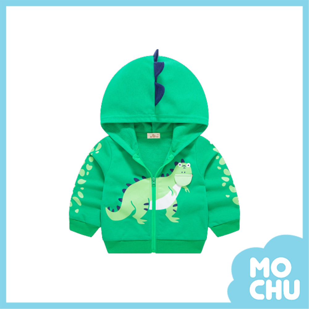立體綠恐龍外套