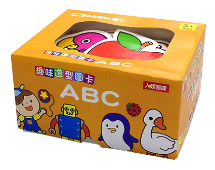 //福利品//趣味造型圖卡：ABC-趣味造型圖卡