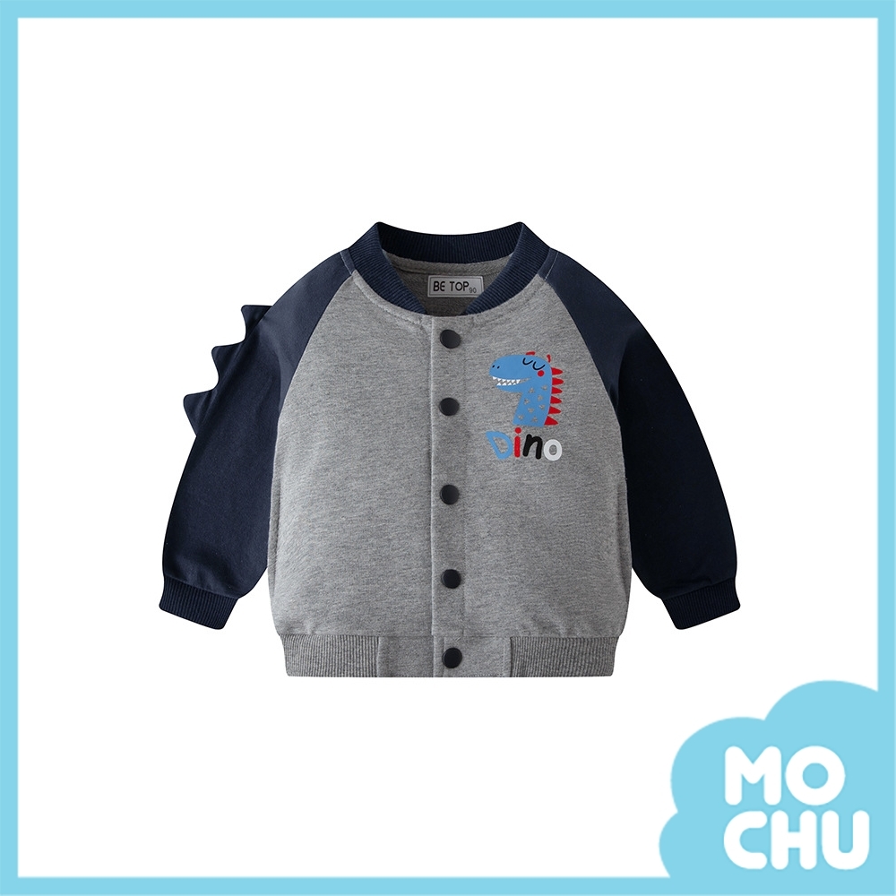 Dino閉眼恐龍棒球外套(兩色)