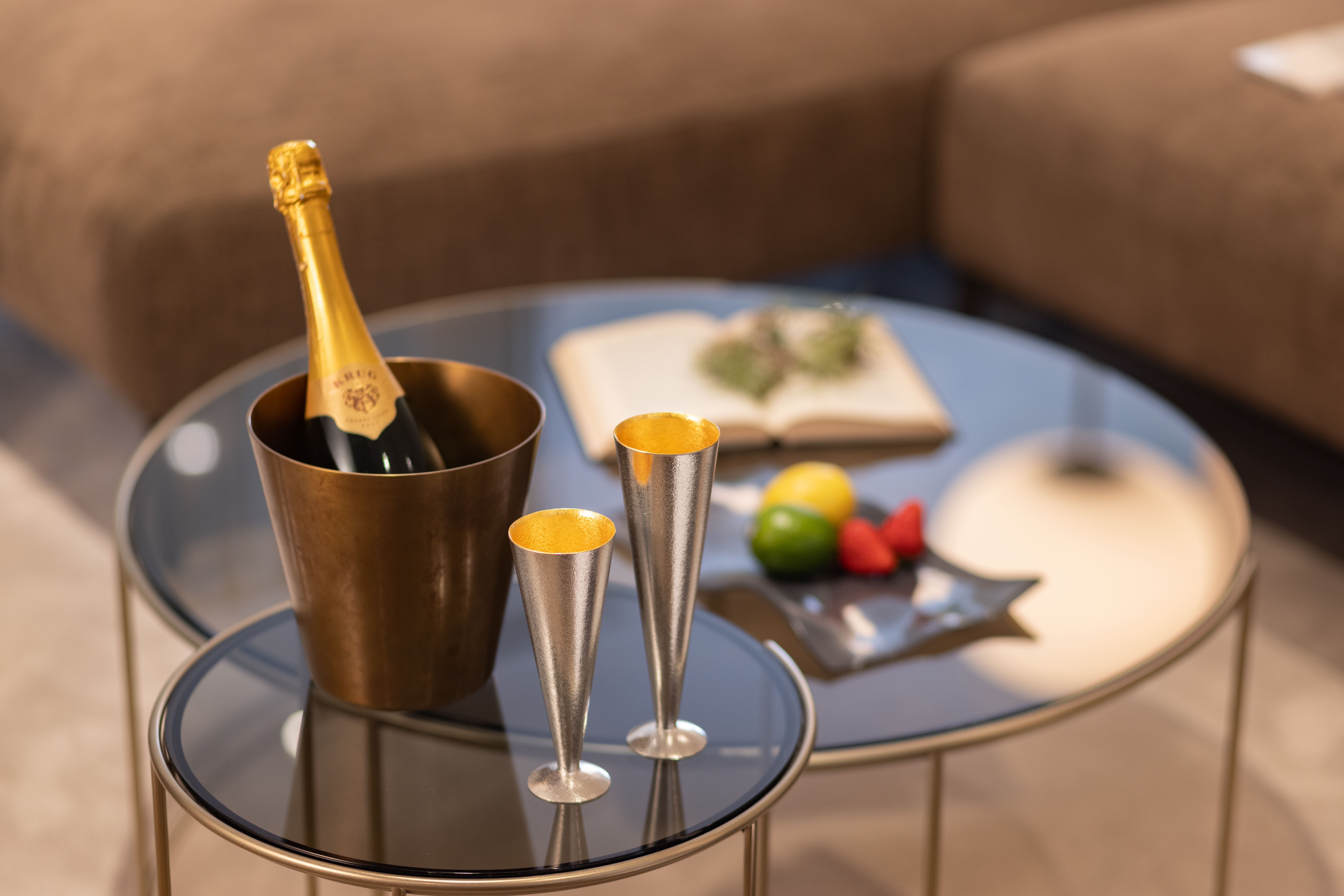 能作 金箔 香檳錫杯 (L) (190ML)