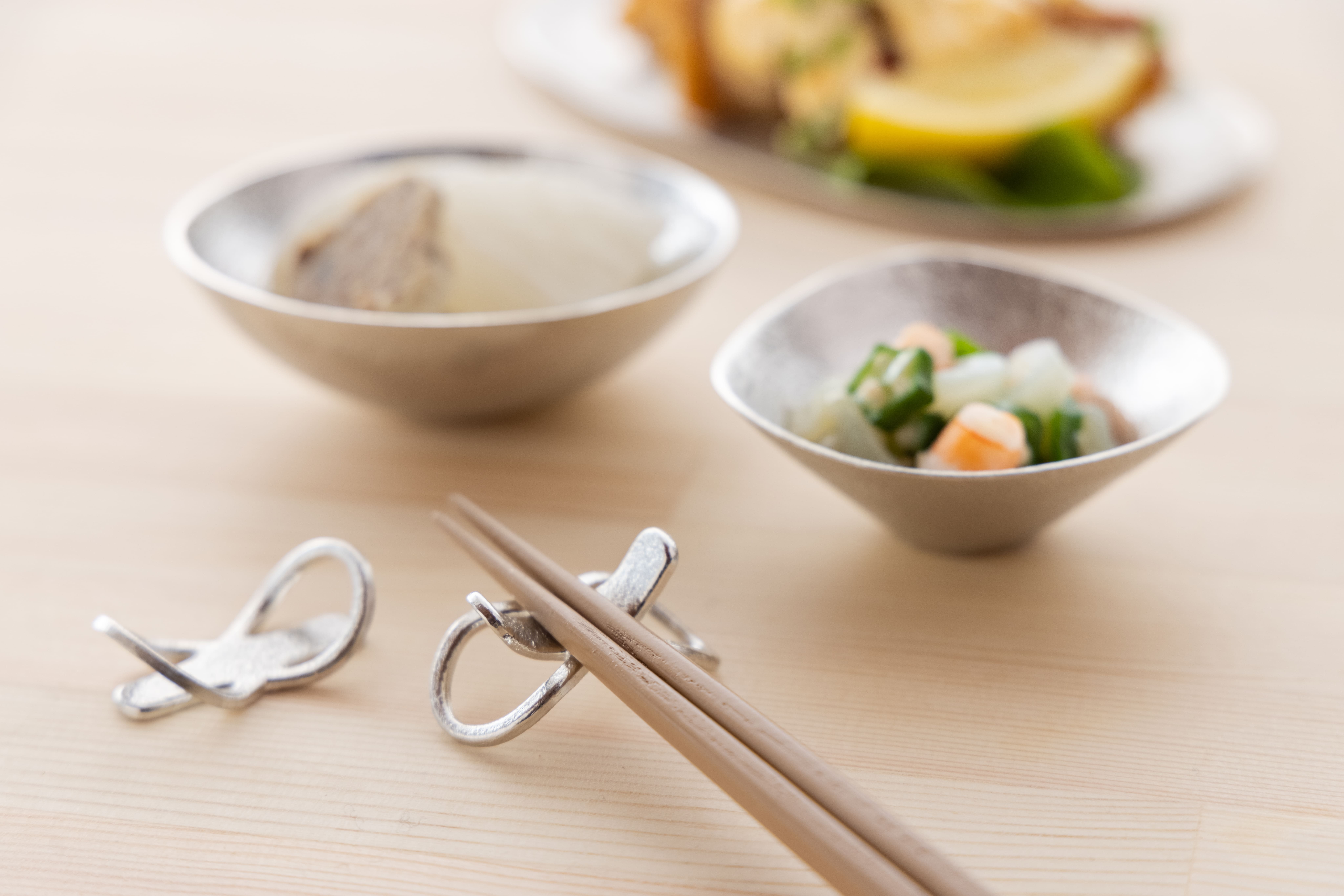 能作 錫製筷子座 (5入)