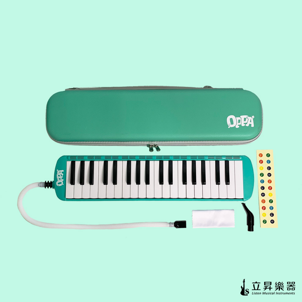 OPPA FUN-37 37鍵口風琴 ｜ 藍色 OPPA FUN-37 37鍵口風琴 ｜ 藍色 / 綠色 / 粉紅色 / 黑色 附防撞琴盒、吹管、長吹嘴、琴布、鍵盤貼紙、線上樂譜 第 3 張圖片｜三峽鍵盤 / 鋼琴