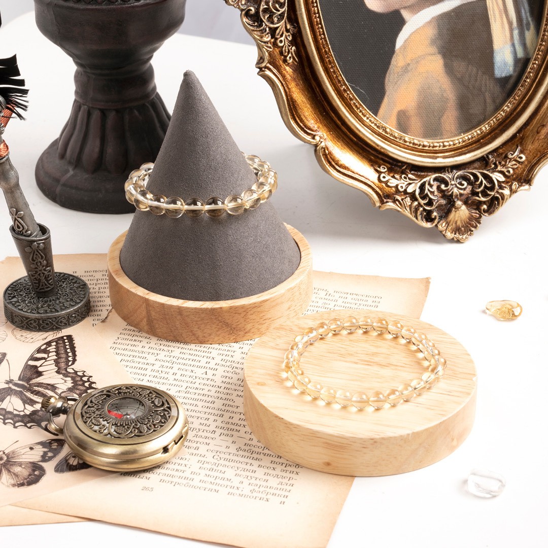 【無瑕】黃水晶素色手鍊