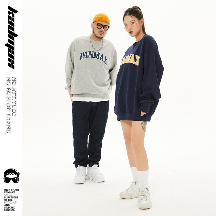 KADMAX大尺碼-潮牌長袖厚T〈BFWY0024〉