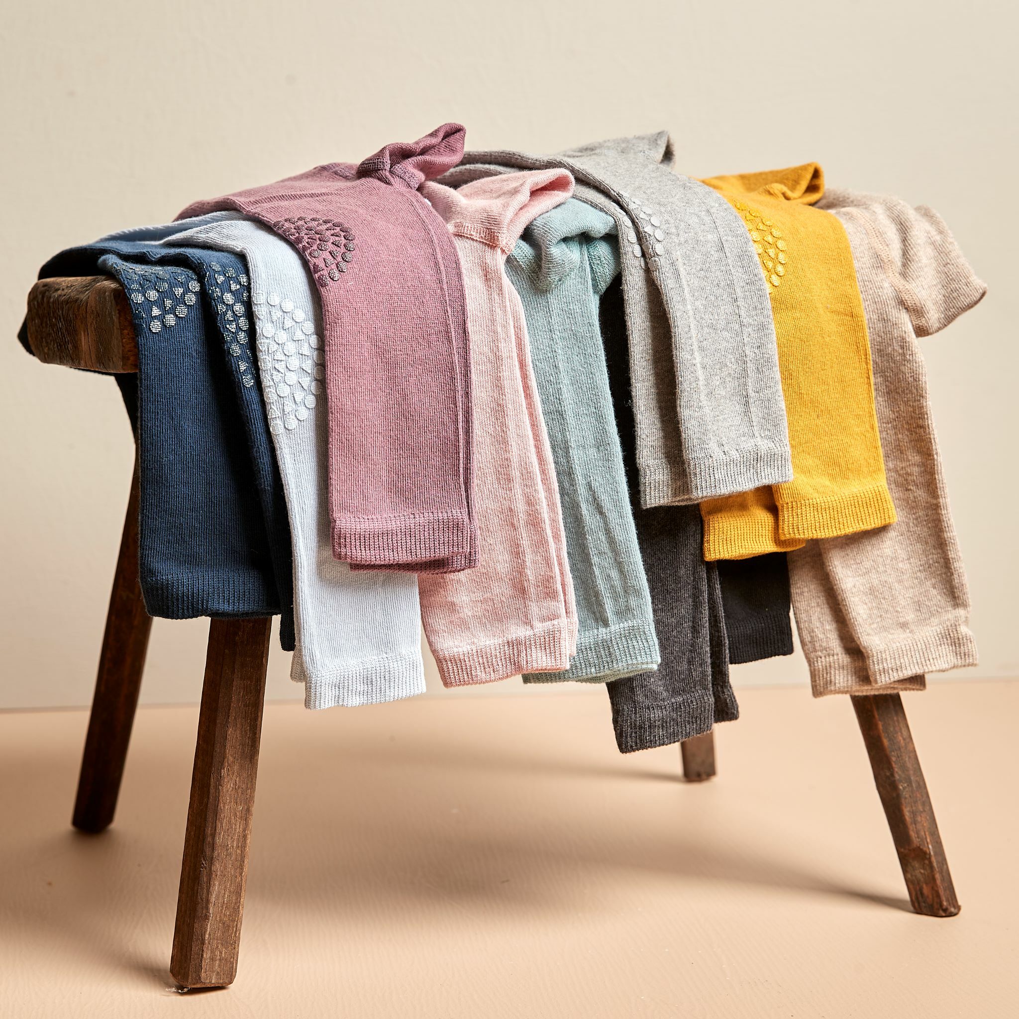 丹麥GoBabyGo 彈力棉打底褲 - Woodrose