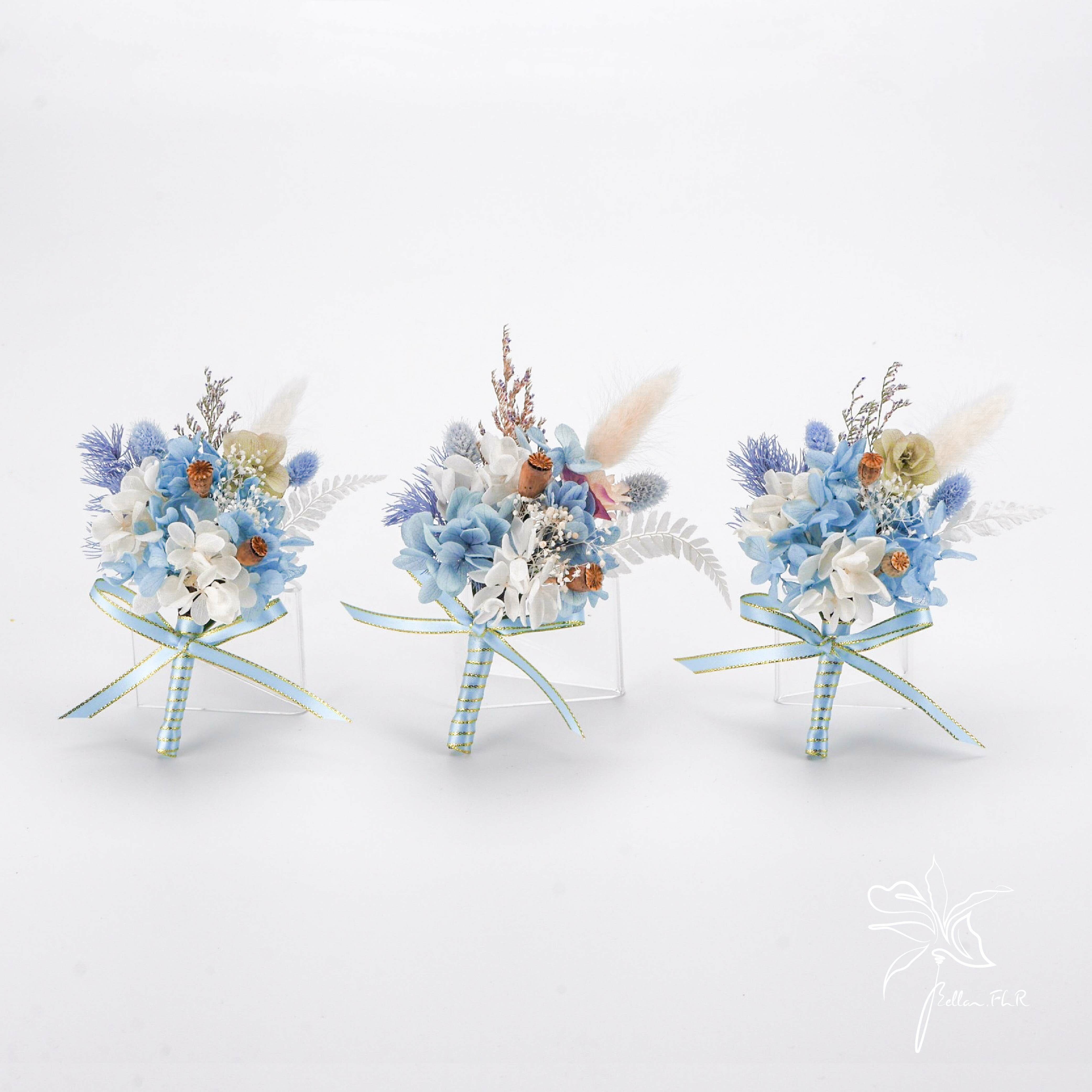 伴郎/伴娘胸花 3件組