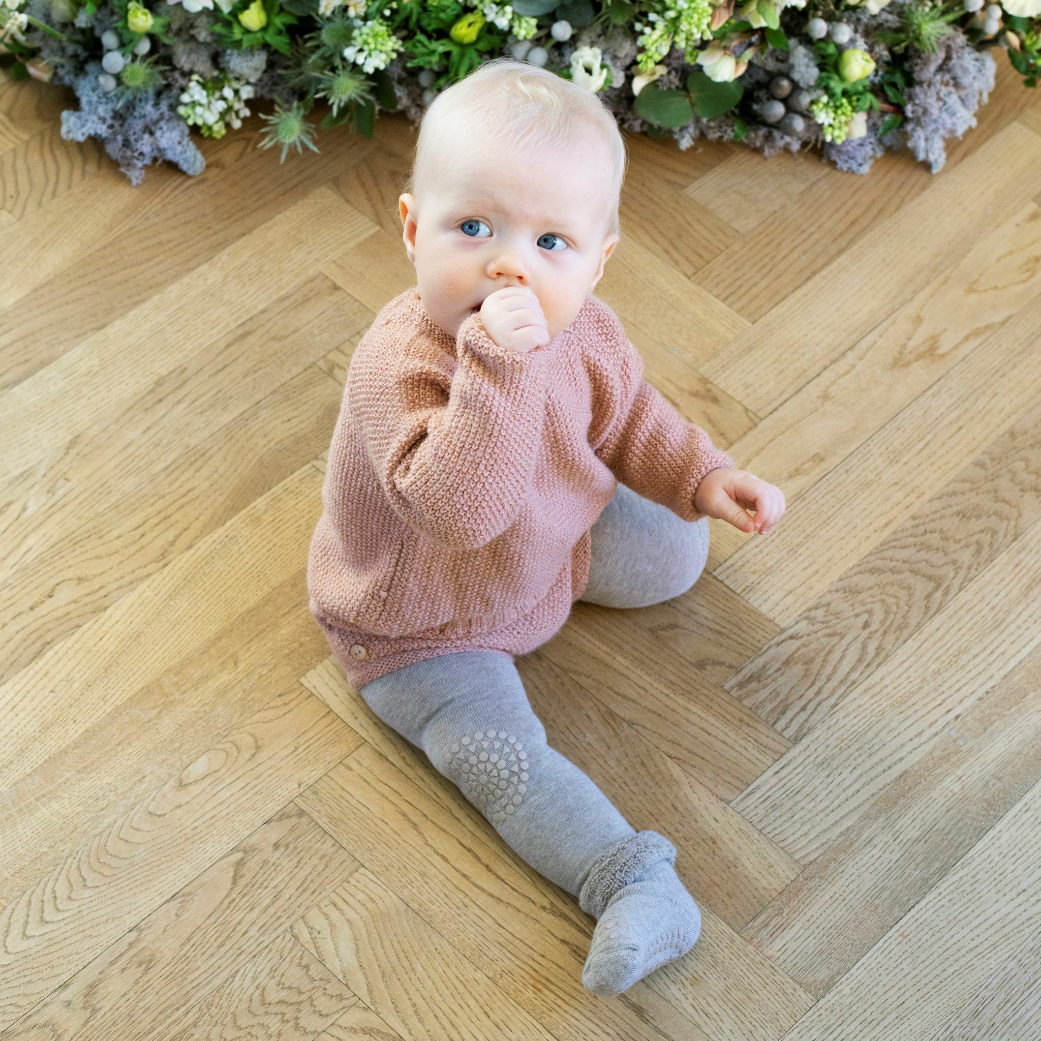 丹麥GoBabyGo 彈力棉打底褲 - Sand