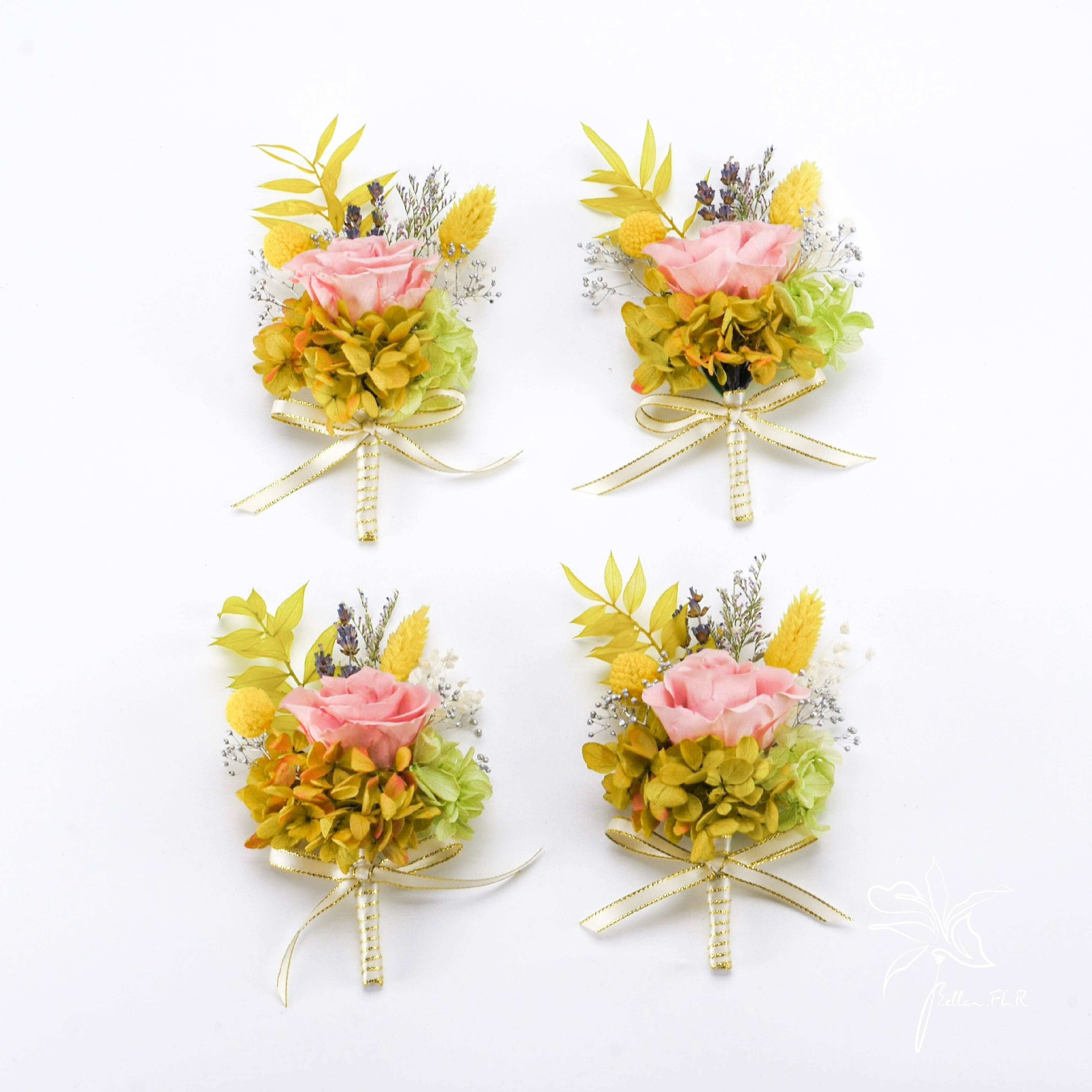 主婚人胸花 4件組