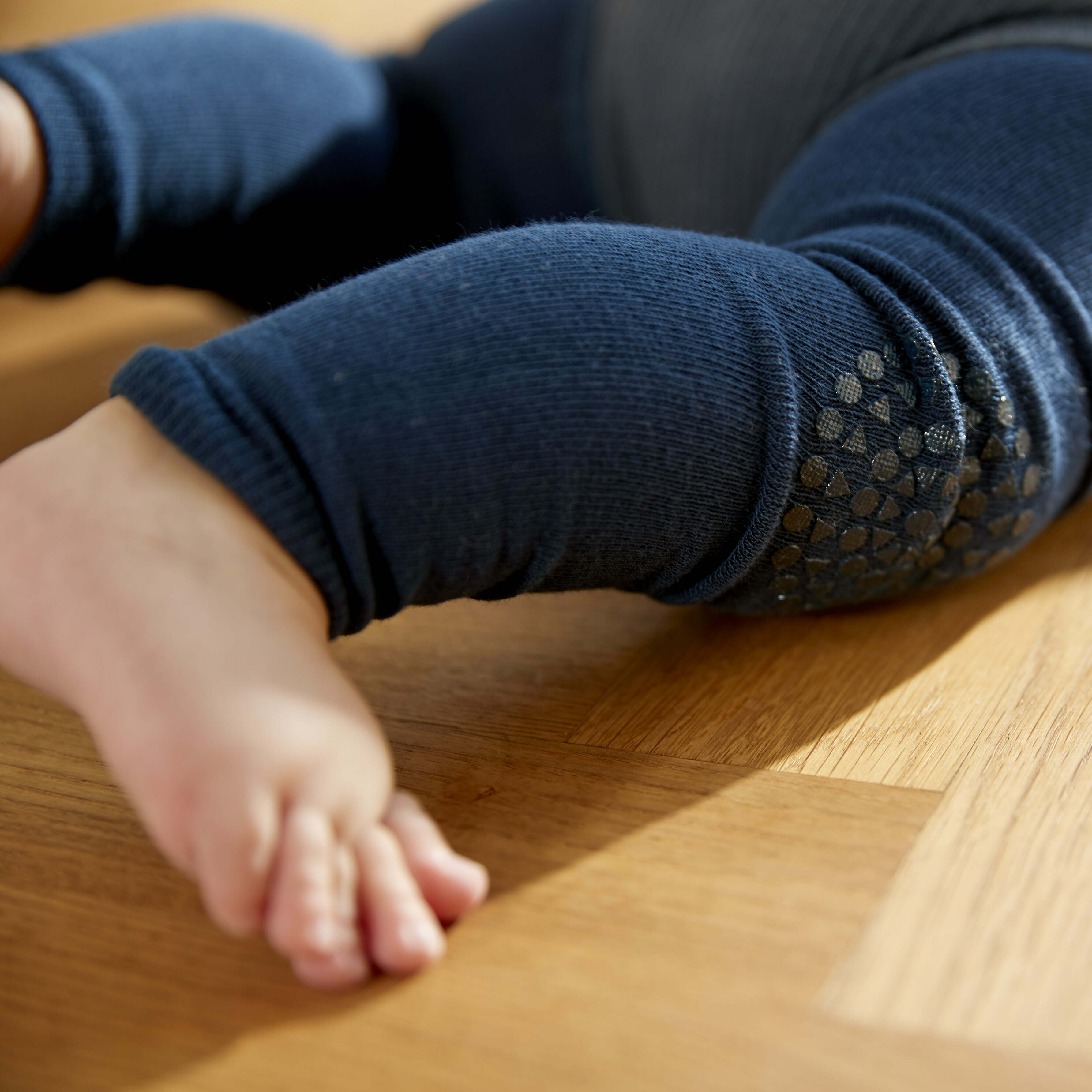 丹麥GoBabyGo 彈力棉打底褲 - Navy Blue