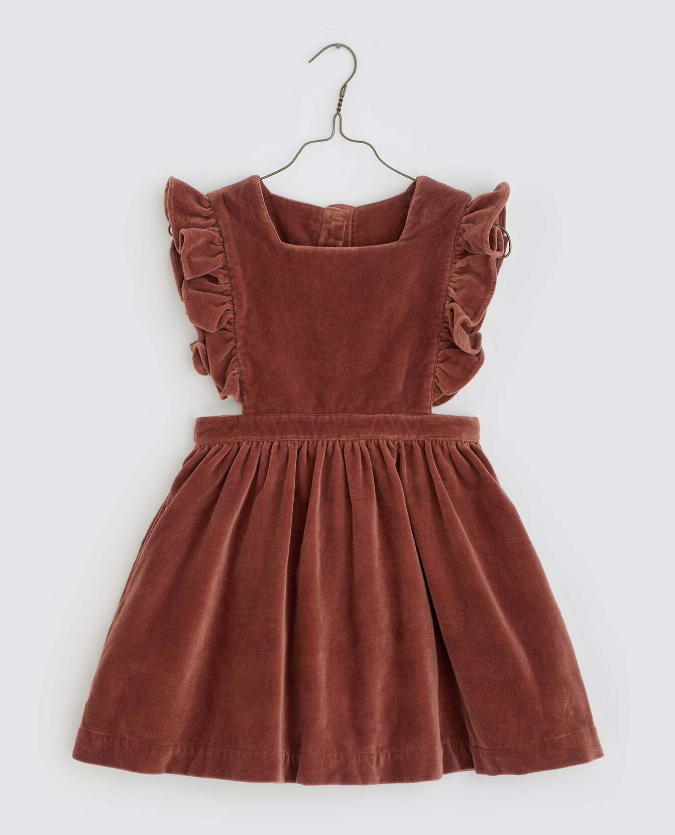 LITTLE COTTON CLOTHES - Betty Pinafore（Velvet in Copper）