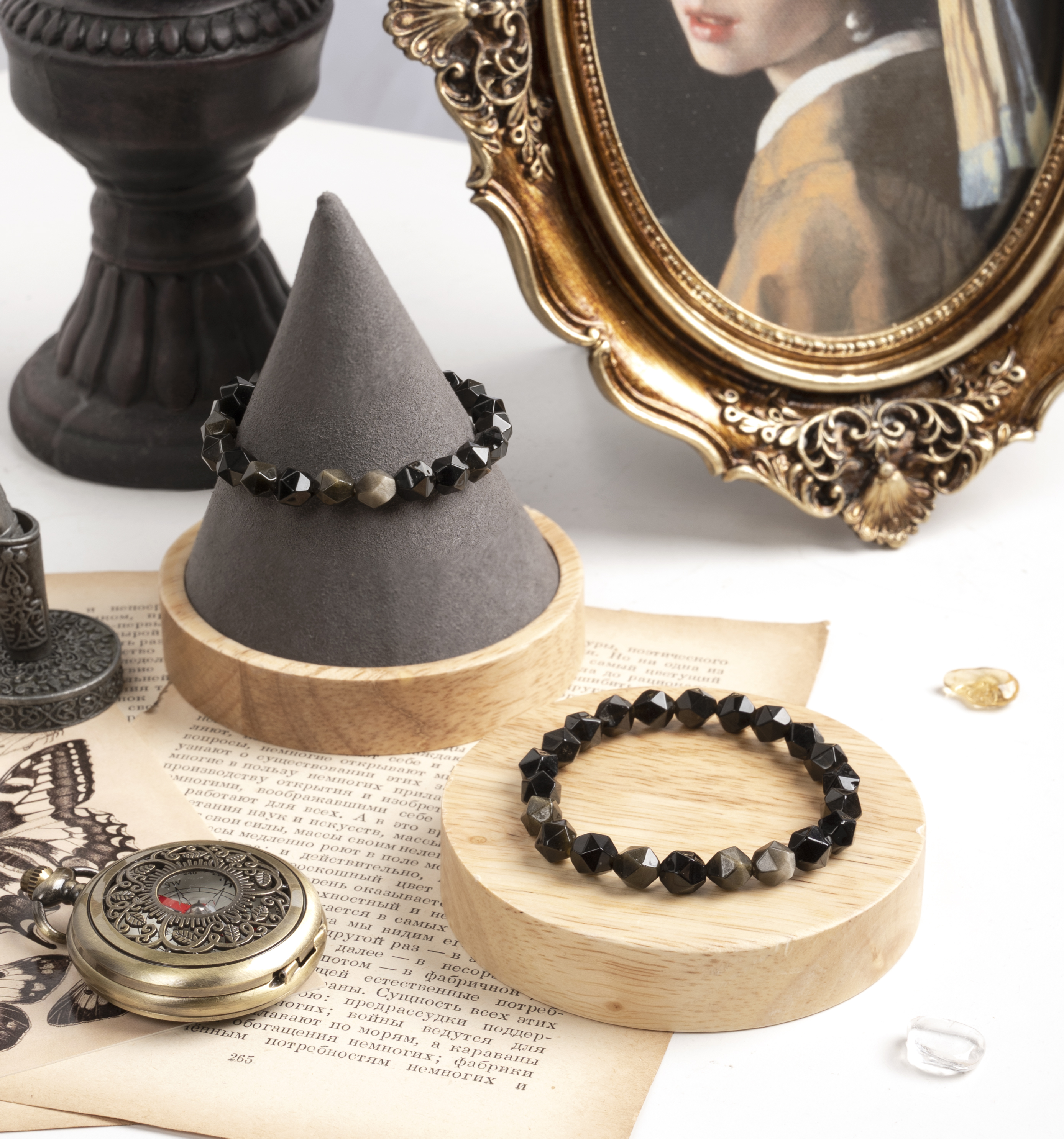 【無瑕】金曜石素色手鍊