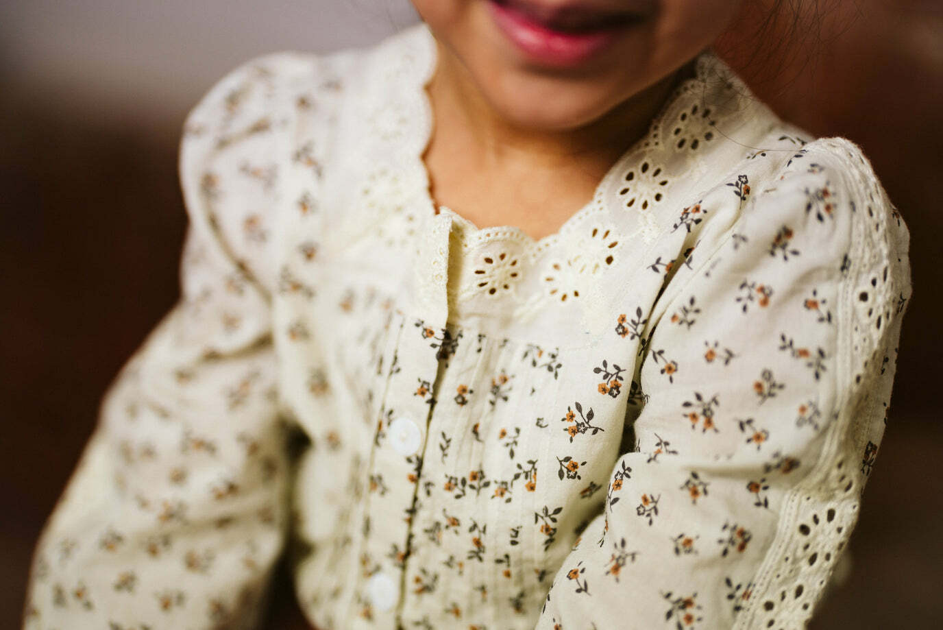 LITTLE COTTON CLOTHES - Claudette Blouse（Cassia Floral）