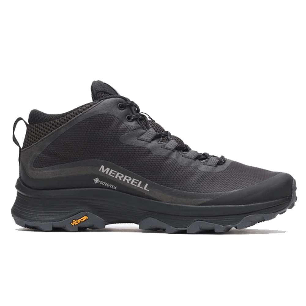 MERRELL 067075 MOAB SPEED MID GORE-TEX 防水多功能健行鞋 男款 極致黑 防水透氣/羽量中底/避震氣墊 33ML067075
