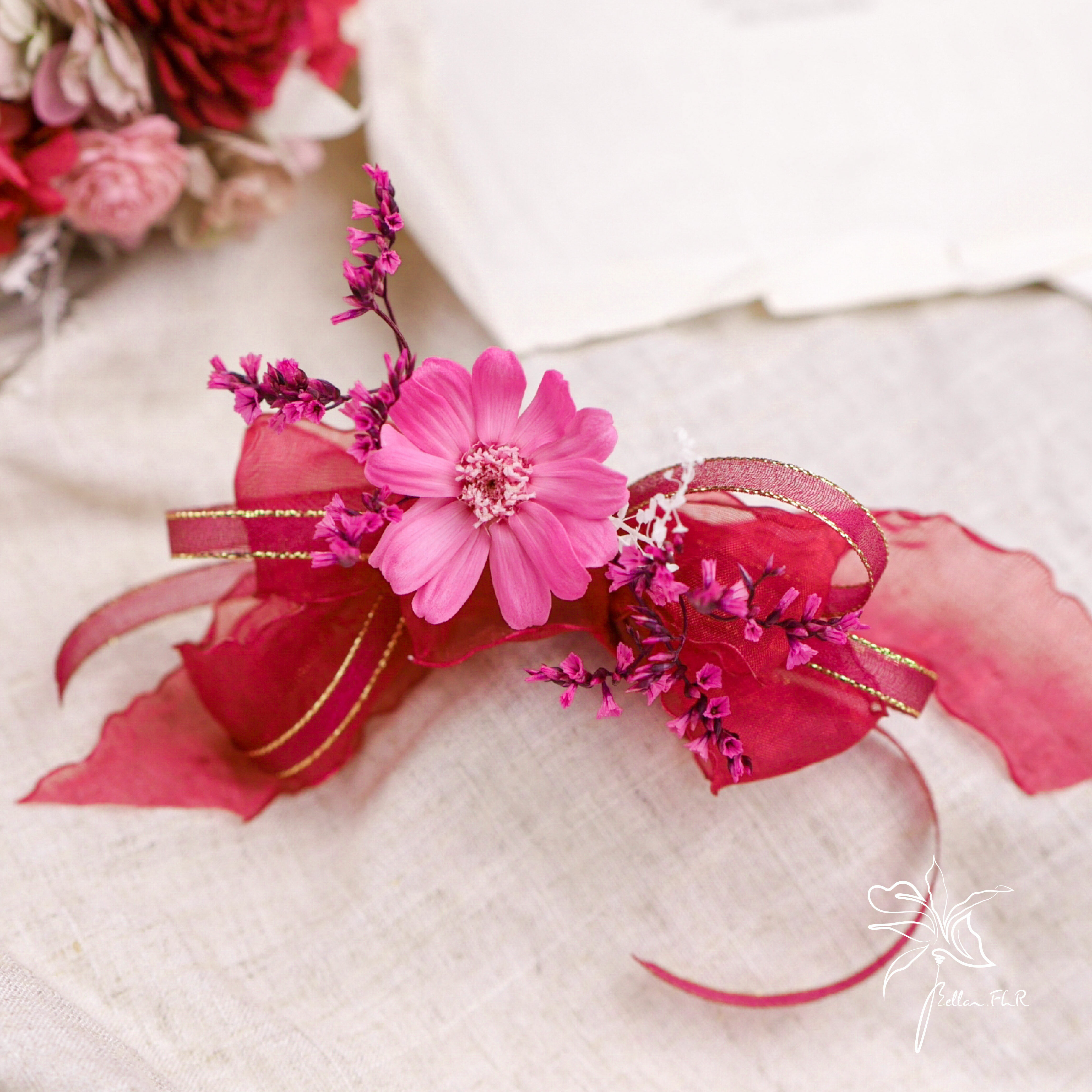 【愛情故事】永生花頭飾