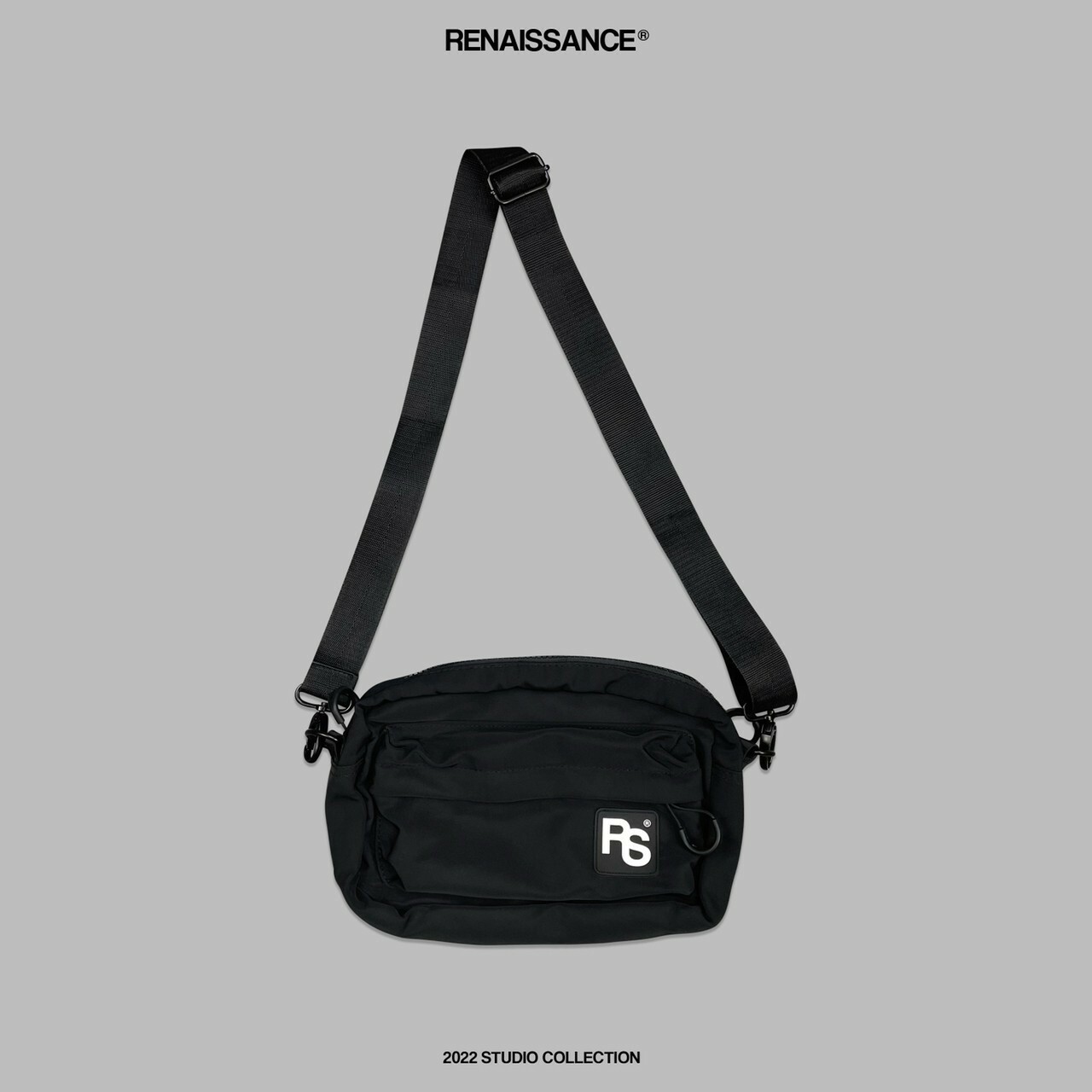 RENAISSANCE 限定單品 RS 黑色尼龍機能小包 “ RS Nylon Pouch Bag “