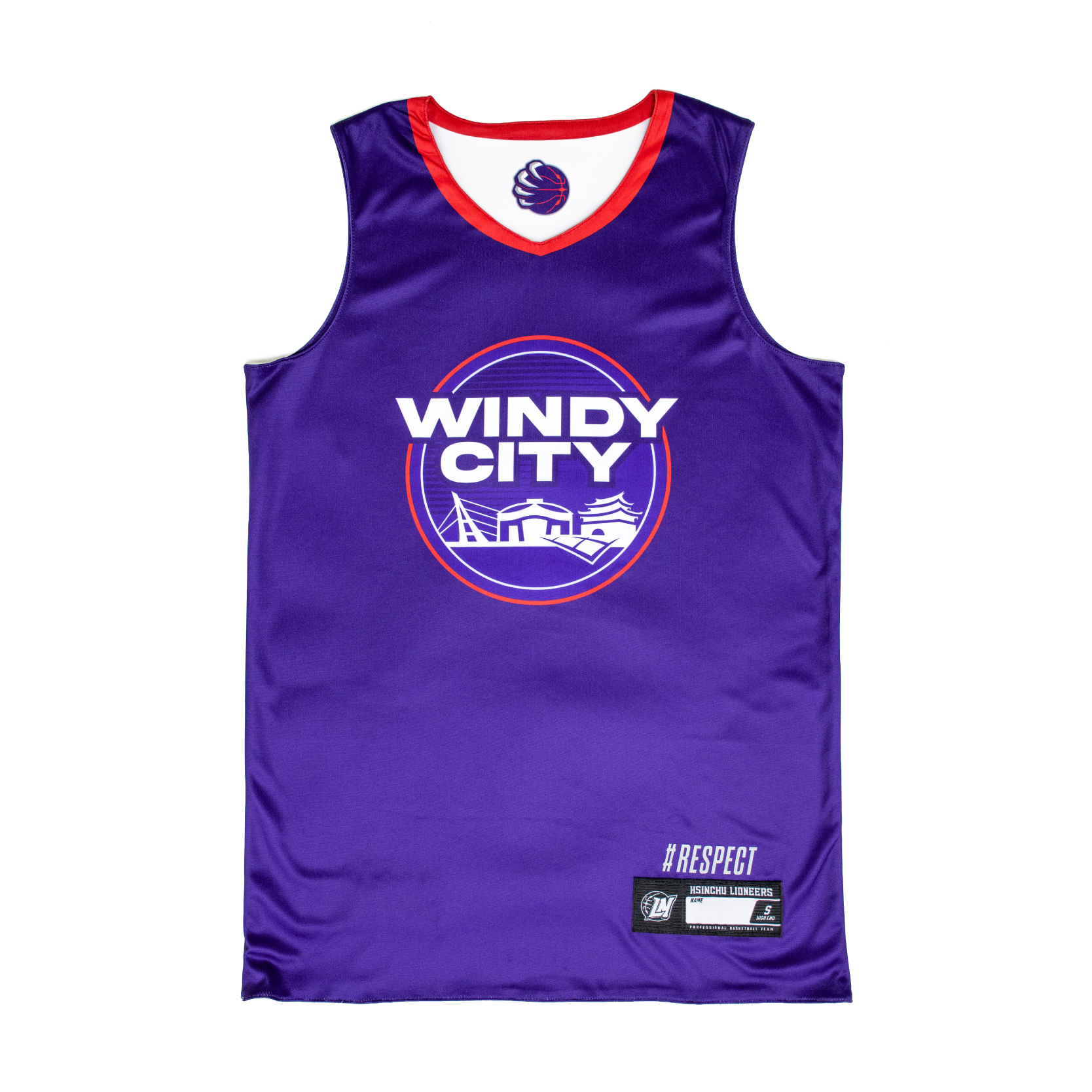 22-23 WINDY CITY城市版雙面球衣 | 白紫