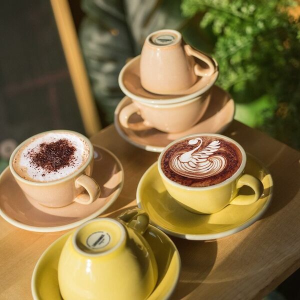 【Hook's嚴選】LOVERAMICS 愛陶樂 |蛋形系列 - 職人色拿鐵杯盤組300ml (多色可選)