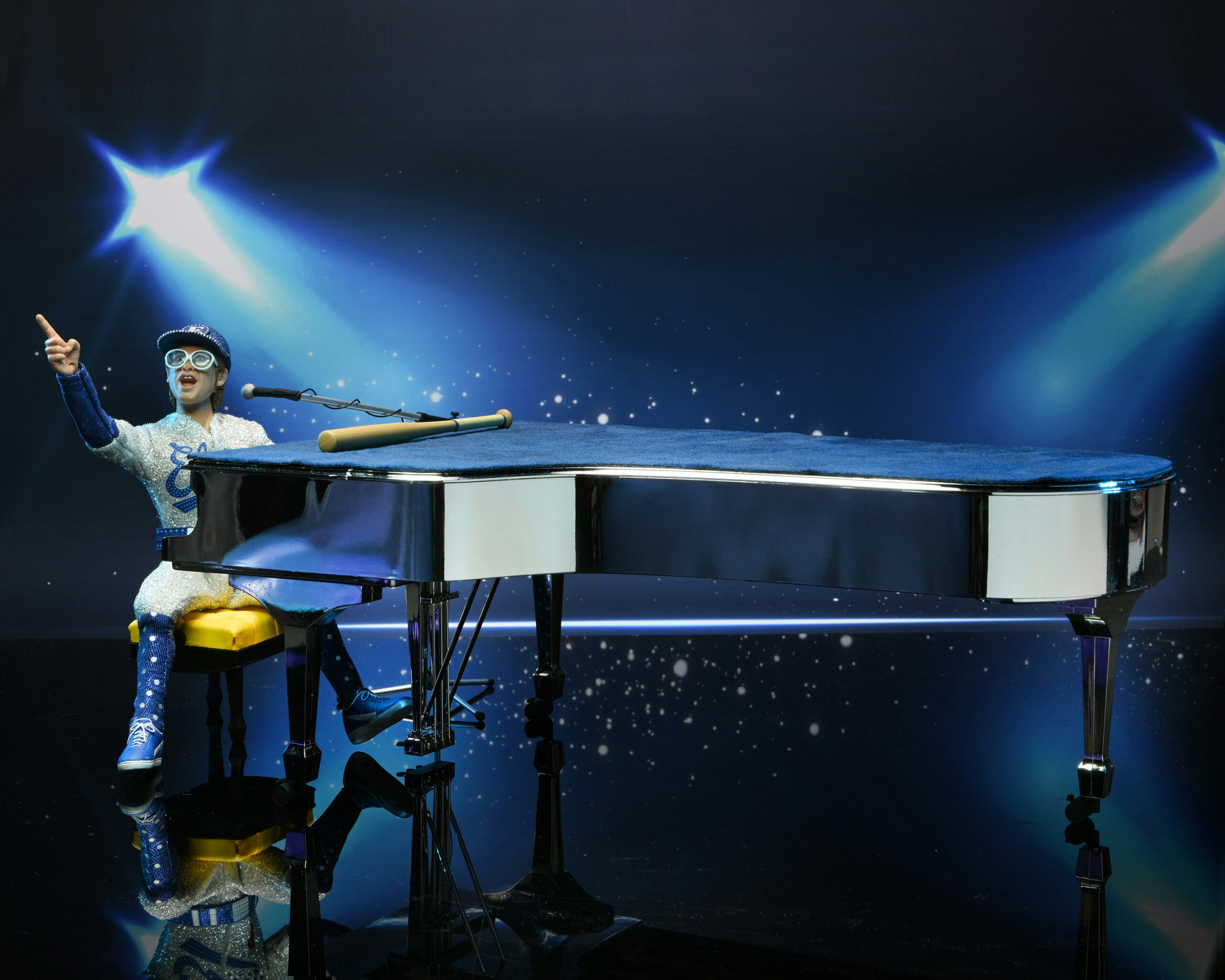NECA Elton John (Live In '75) 8" Clothed Action Figure With Piano (現貨)