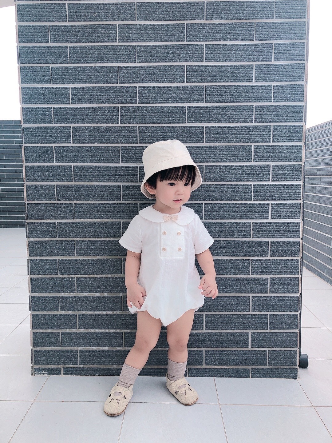 丹麥GoBabyGo 竹纖維防滑襪 - Sand