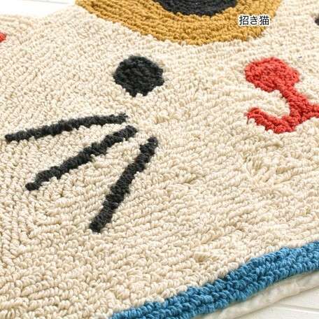 [日本]招財貓半圓地毯