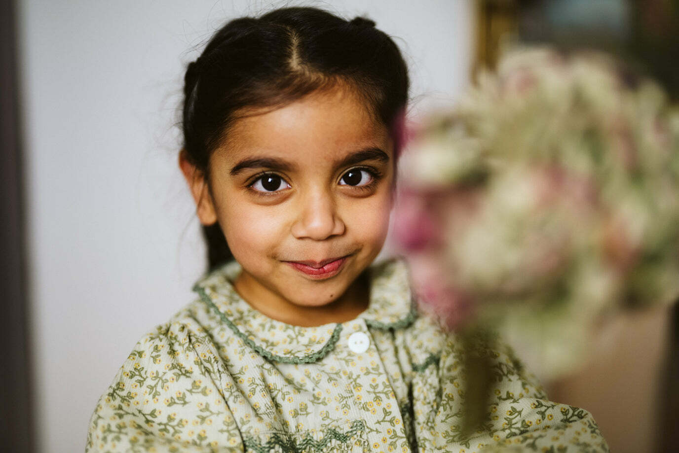 LITTLE COTTON CLOTHES - Kate Smocked Dress（Hedgerow Flo