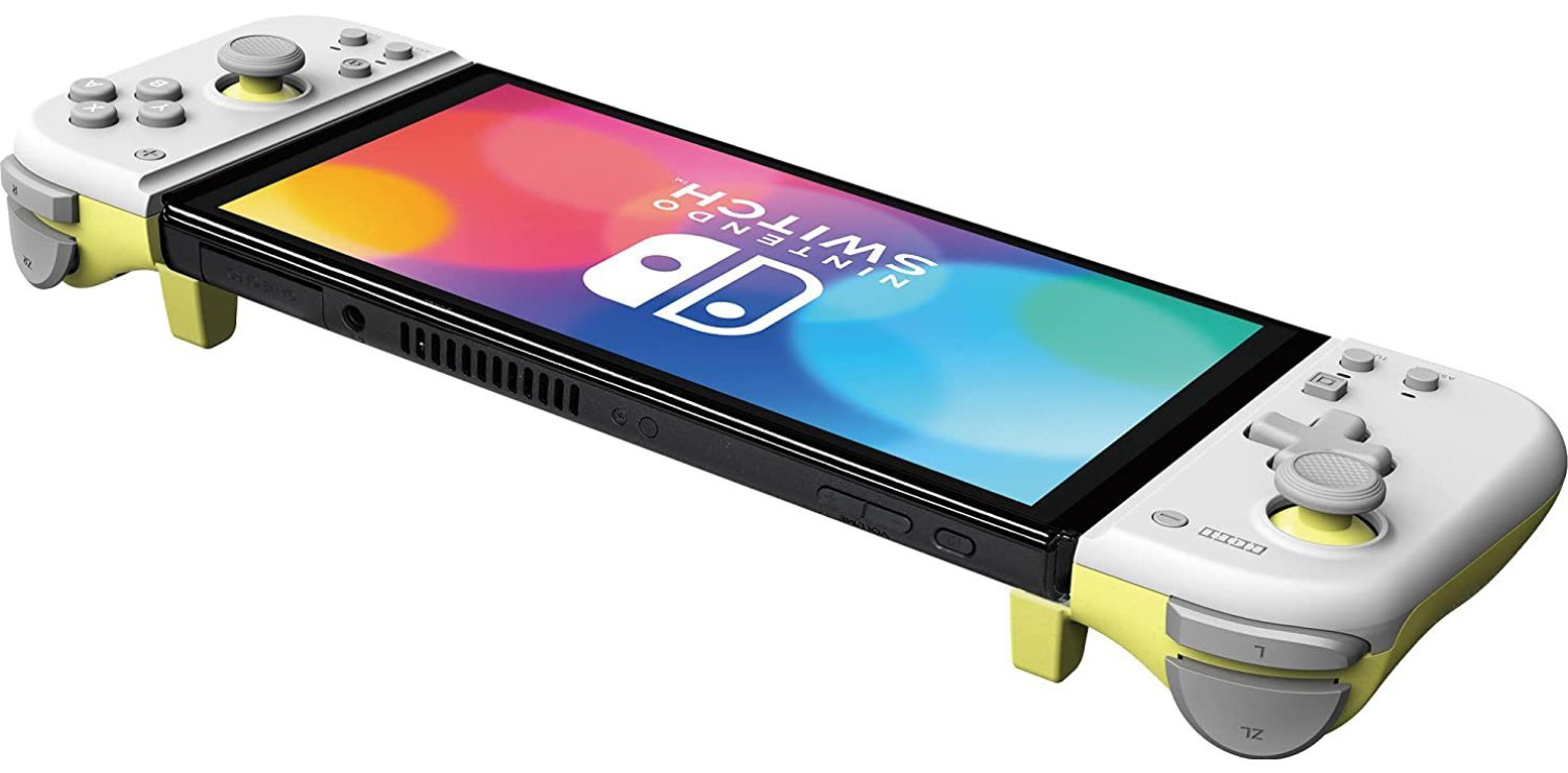 NS HORI 手提模式専用手把控制器 Fit 灰黃 NSW-373