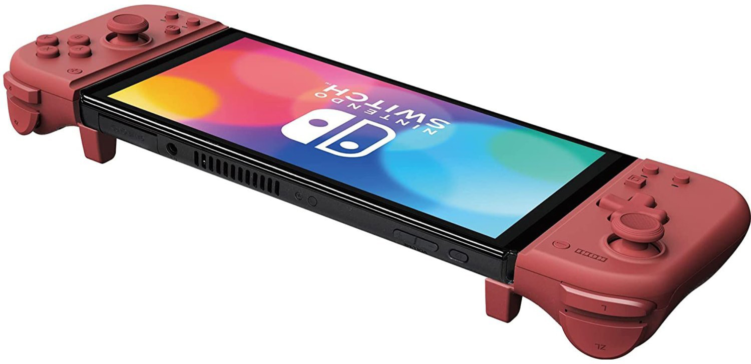 NS HORI 手提模式専用手把控制器 Fit 紅 NSW-398