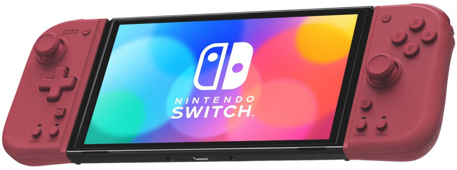 NS HORI 手提模式専用手把控制器 Fit 紅 NSW-398