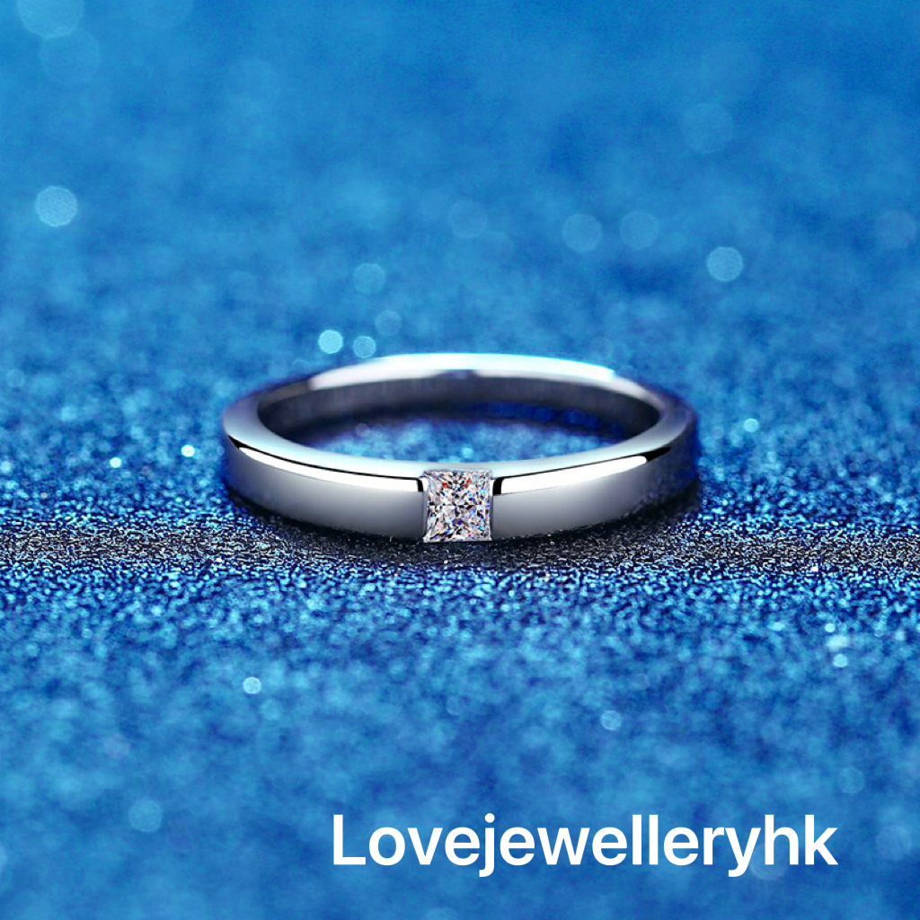 情侶莫桑鑽戒指R03C103