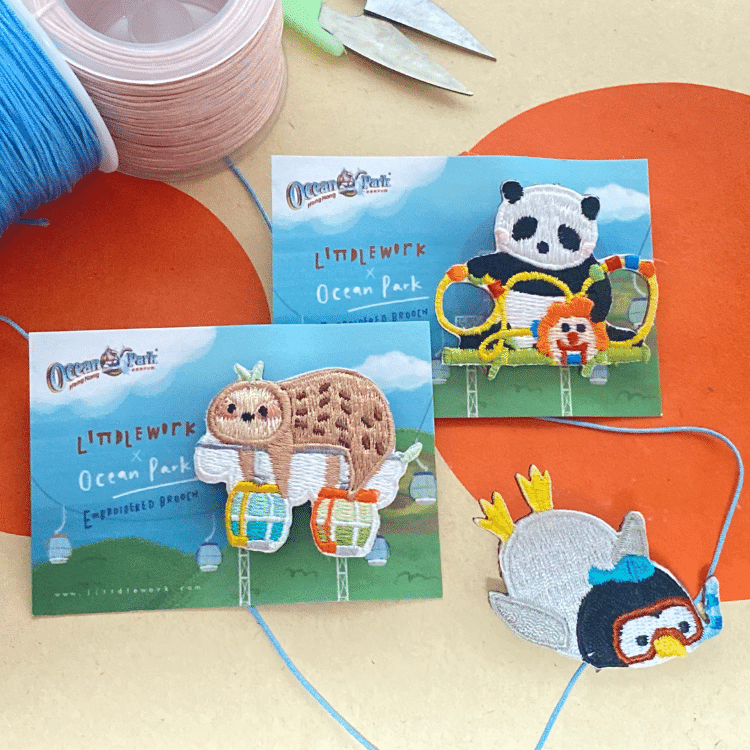 Ocean Park x Littdlework Badge - Red Panda