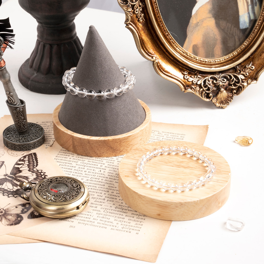 【無瑕】白水晶素色手鍊