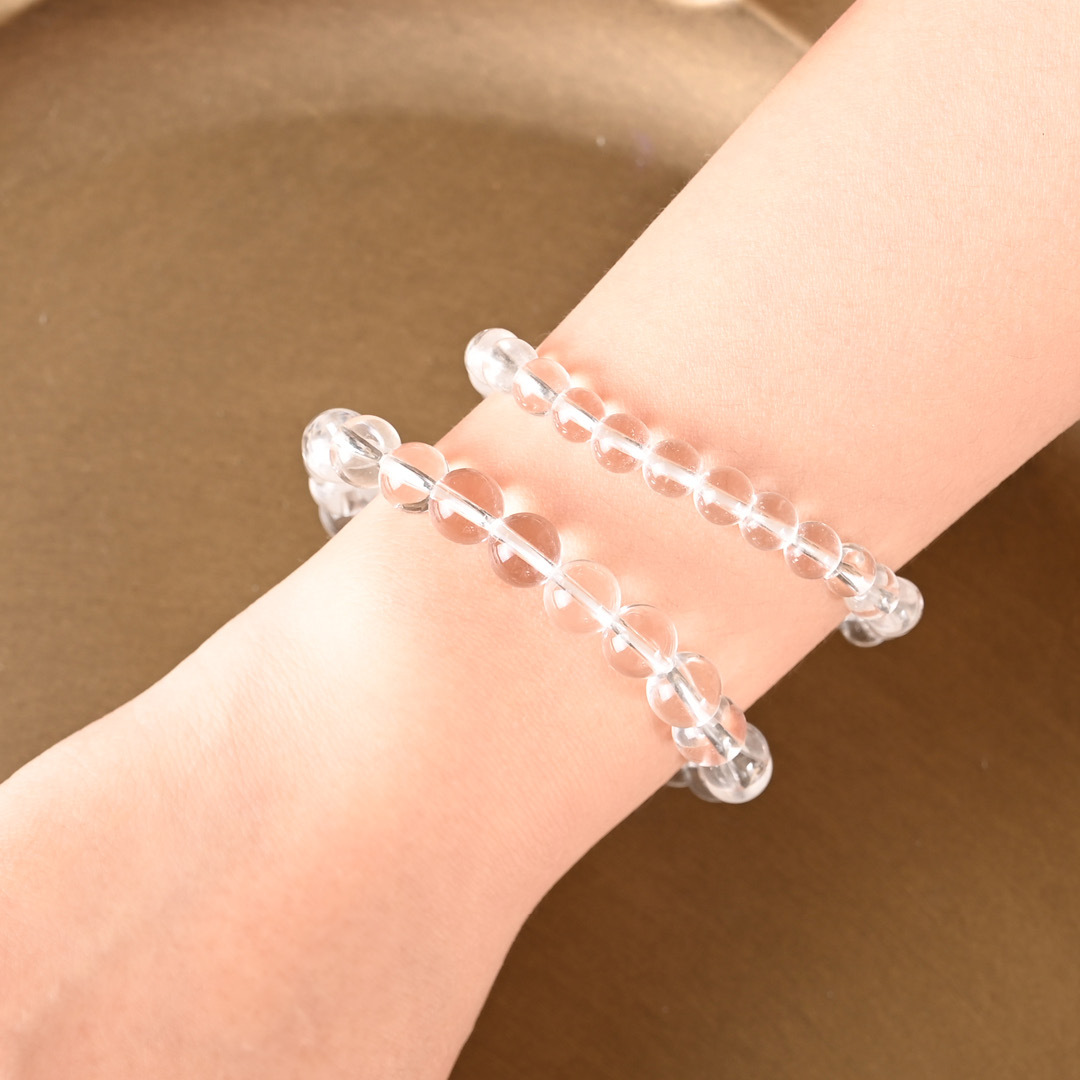 【無瑕】白水晶素色手鍊
