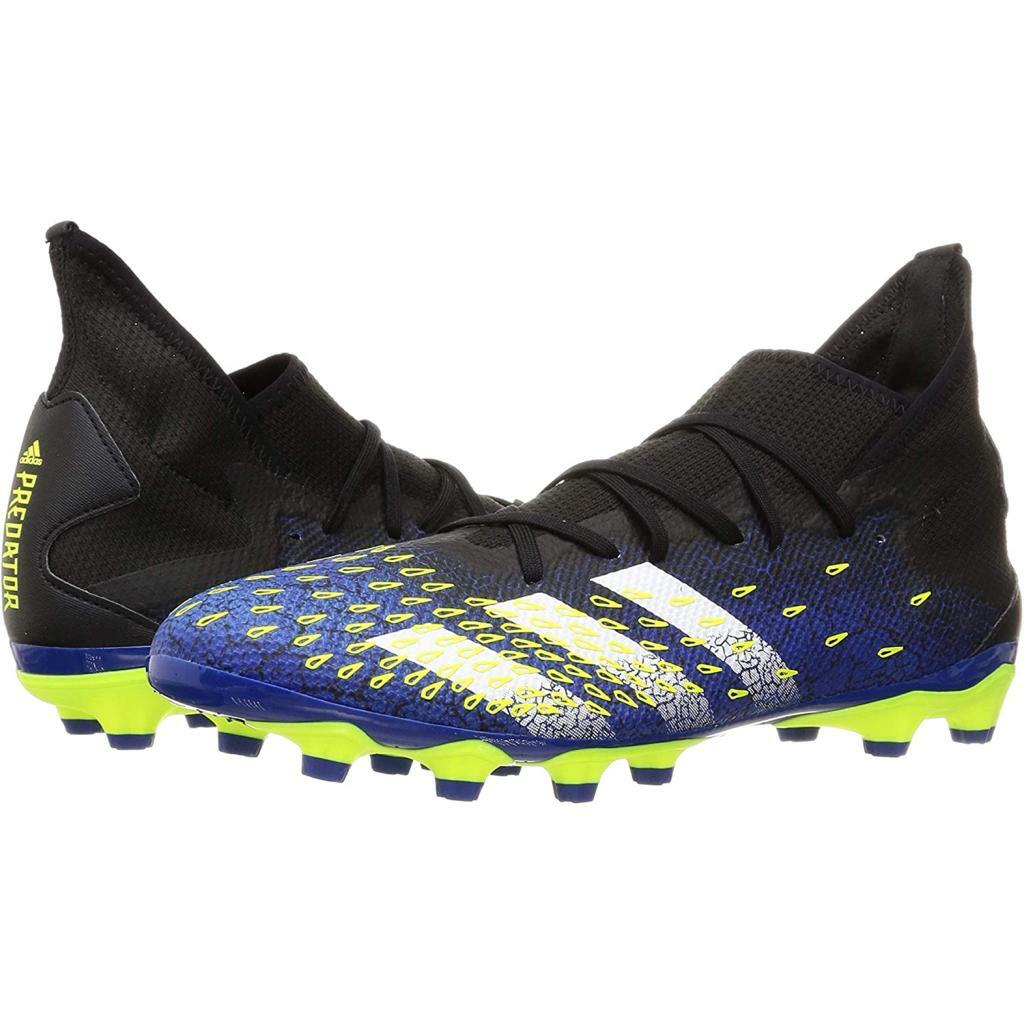 💥日本直送】Adidas Predator Freak.3 足球釘鞋釘鞋足球鞋人造草坪用藍黃色